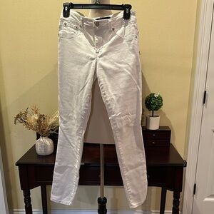 White Straight Leg Jeans